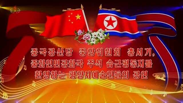 Apresentação artística em honra ao camarada Xi Jinping