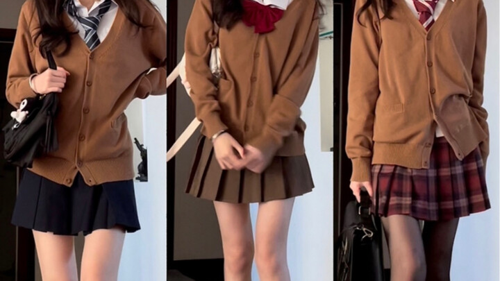 Uniform Transition | Three Ways to Style a Brown Cardigan