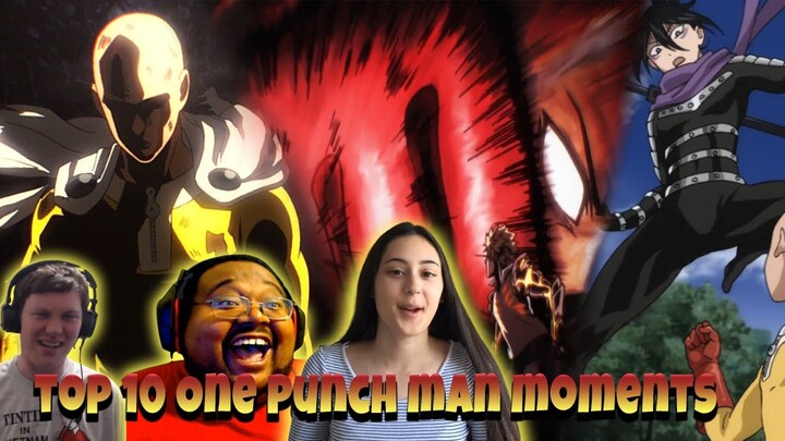 Top 10 One Punch Man Season 1 Moments Reaction Mashup (HILARIOUS REACTION)