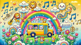 快乐童谣 | 公交车上的轮子 | 儿童经典英文歌曲