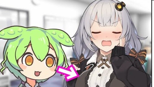 (Daging yang dimasak) Toshitatsu Moe menatap payudara bosnya【アニメ】【コント】
