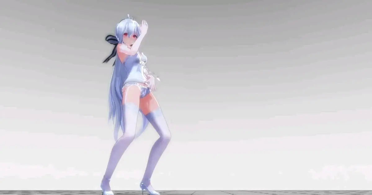 Yowane Haku Dance By Haku In White Underwear Bgm Gishinanki Bilibili