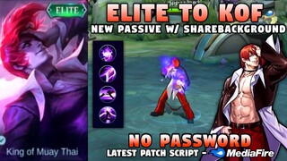 New Chou Elite To KOF Skin Script No Password | Chou Iori Yagami Skin Script | Mobile Legends