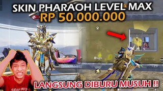 AKHIRNYA PAKAI SKIN PHARAOH LEVEL MAX SENILAI 50 JUTA LAGI , LANGSUNG JADI BURUAN MUSUH- PUBG MOBILE