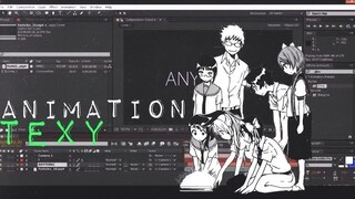 「Ae Tutorial」Text Animation .