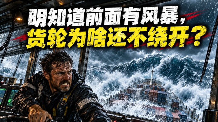 Why doesn’t the cargo ship detour when it knows there’s a storm ahead?