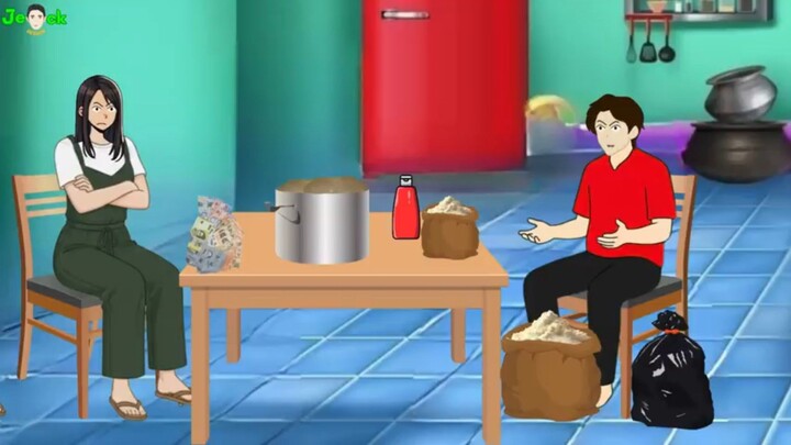 AZAB PENJUAL SEBLAK PAPEDA CULAS BUAT PAPEDA PAKAI LEM KAYU BIKIN USUS WARGA LENGKET ANIMASI AZAB