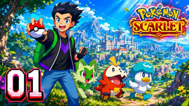 Starting out our Adventure! First Starter, First Battles & Exploring Paldea  | Pokémon Scarlet #1
