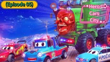 Hero Cars City (Episode 05) The Sudden Harvester!