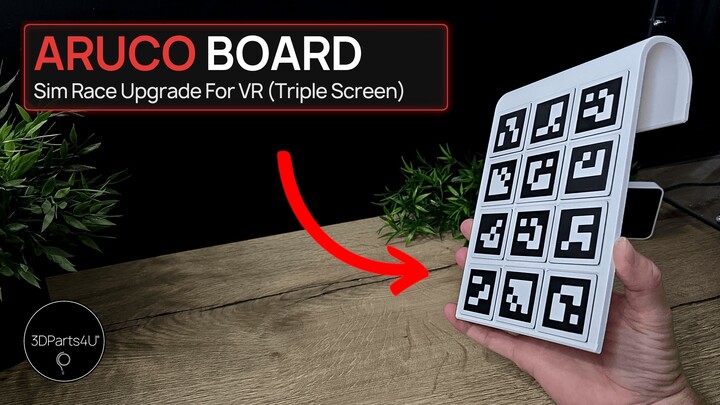 🎯 Aruco Marker Holder For Triple Screen Setup - Aruco Head Tracking - Aruco Tracker