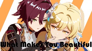 【原神MMD/动作/PV配布 鹿荧】What Makes You Beautiful