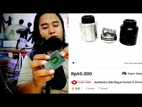 Unboxing AUTHENTIC RDA ROYAL HUNTER X Rp.45.000 ???