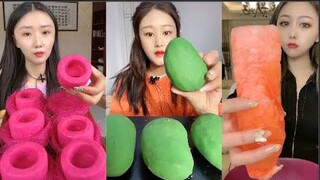Thánh Ăn Đá Lạnh Như Ăn Kẹo Ngọt, Ăn Trái Cây Bộc Chocola - ASMR Ice Crunchy Eating sound#61