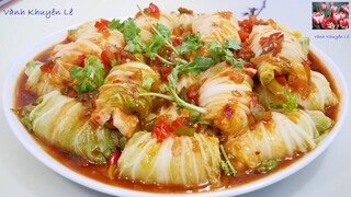 CẢI THẢO THỊT GÀ Sauce ngon đặc biệt, Cách nấu Ức Gà không khô, Món ăn tăng Cơ giảm Mỡ, Vanh Khuyen