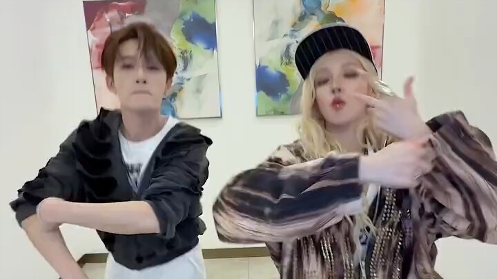 【Song Yuqi】Dancing cha with Big Bro, wow, they're both dancing so well—double fans are overjoyed!