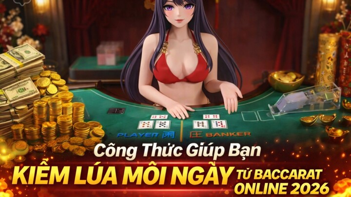 Chia sẻ công thức giúp bạn kiếm tiền mỗi ngày từ Baccarat online