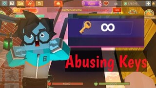 Abusing Keys In Bed Wars 🤑🤩 | Blockman Go Blocky Mods