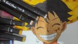 coloring luffy from one piece|part 2|#bestofbest