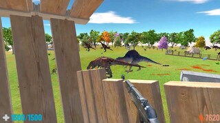 Ride on Back of Brachiosaurus. FPS Perspective! Animal Revolt Battle Simulator