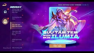 Hướng dẩn chơi sự kiện sưu tập tem nhận skin ilumia🔥