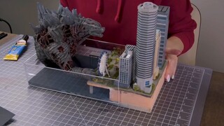 Mô hình: Mourning S Godzilla xâm lược thành phố, những người trong thành phố phải làm gì?