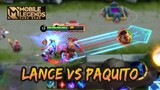 FAST HAND LANCELOT VS PAQUITO | LANCELOT GAMEPLAY #142 | MOBILE LEGENDS BANG BANG