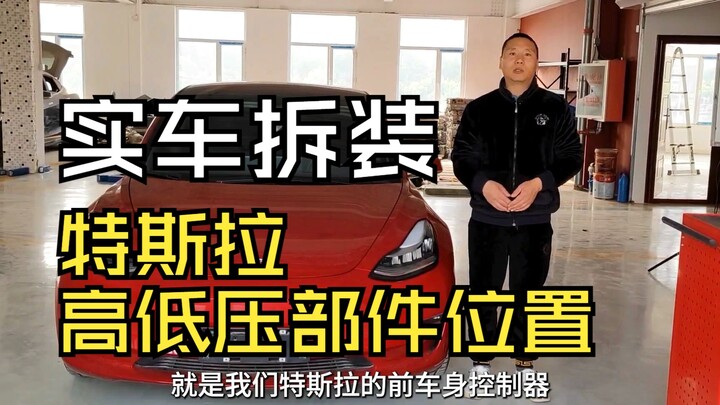 【ถอดประกอบรถจริง】อธิบายตำแหน่งชิ้นส่วนจ่ายไฟแรงดันต่ำหลักของเทสลา บันทึกทั้งกระบวนการ