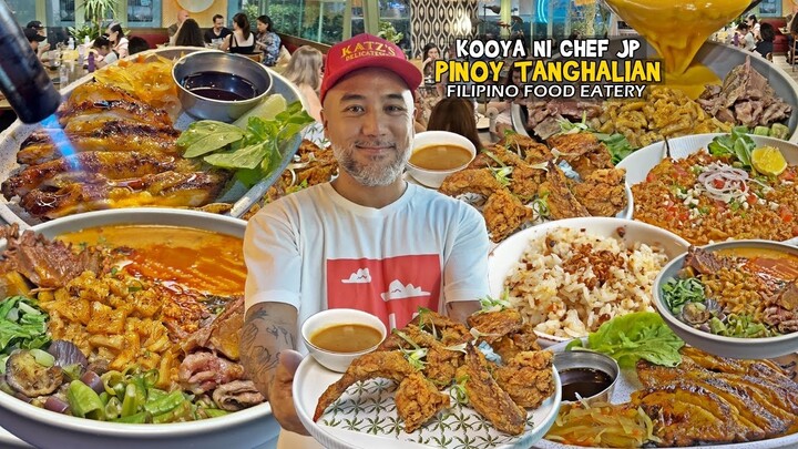 Sikat na "FILIPINO FOOD EATERY" ni KOOYA @chefjpanglo | "PINOY TANGHALIAN" at Filipino Street Food