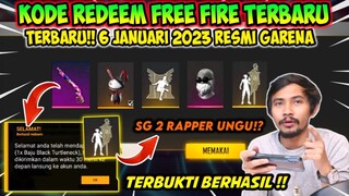 KODE REDEEM FREE FIRE TERBARU 6 JANUARI 2023 HARI INI