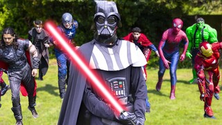 Darth Vader VS Avengers - Squid Game!