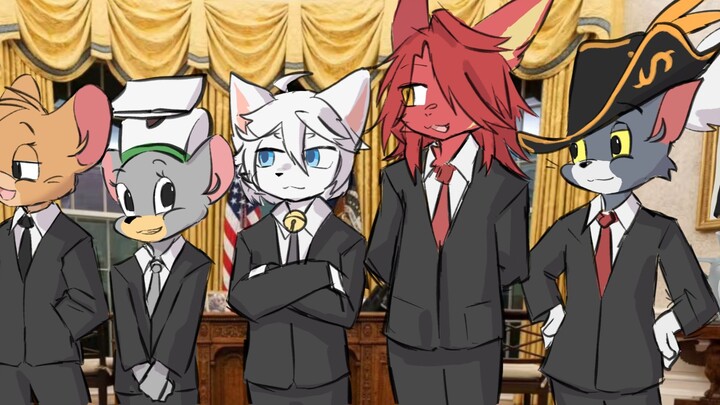 It's rare to see five cat and mouse UPs taking a group photo. Those who know them all must be cat an