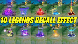 10 LEGENDS RECALL EFFECT - FRANCO, GUINEVERE, VALIR, GUSION, GRANGER, LESLEY, MIYA, ALU, SABER, GORD