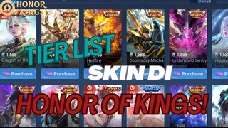 INILAH TIER LIST SKIN HONOR OF KINGS!