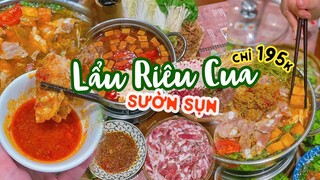 LẨU RIÊU CUA SƯỜN SỤN "ngon bá chấy" chuẩn vị Hà Nội ngay tại Sài Gòn | Địa điểm ăn uống
