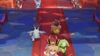 There's a little dragon who runs the slowest—I won't say who it is. [Little Friends]