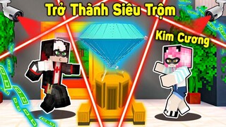 MỀU THỬ THÁCH 24 GIỜ ĂN TRỘM KIM CƯƠNG KHỔNG LỒ TRONG MINECRAFT*1 NGÀY REDHOOD LÀM KẺ CƯỚP NGÂN HÀNG