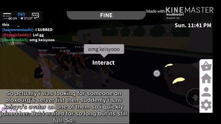 I MET KEISYO THE YOUTUBER ON ROBLOX BLOXBURG