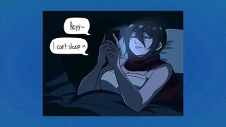Mikasa can't sleep