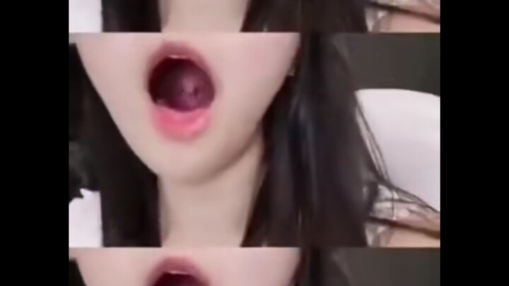 Nona ini lidahnya benar-benar luar biasa! Mulut raksasa dari kedalaman!