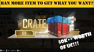 Should you ban more item in Custom crates to get more mythic items? | PUBG Mobile