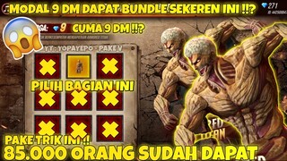 CUMA 9 DM DAPAT BUNDLE ARMORED TITAN! TRIK SPIN ARMORED BULSEYE