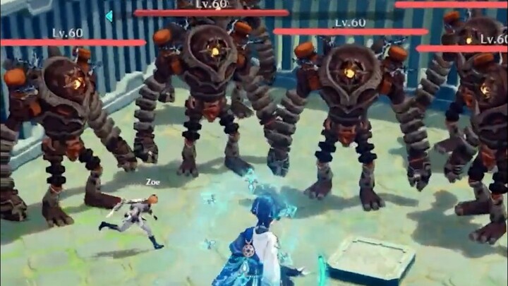 Genshin Impact–style electronic cricket fighting