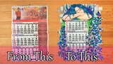 Painting on a Calendar | From This To This