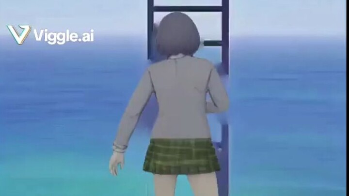 🐧Apa yang akan dia lakukan saat menaiki tangga?