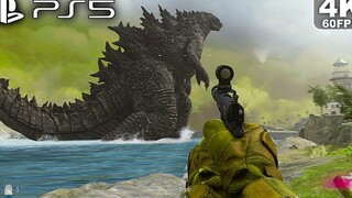 CALL OF DUTY WARZONE Godzilla Vs Kong PS5 การเล่นเกม 4K 60FPS