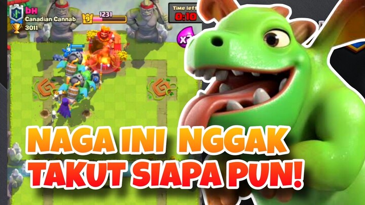 GILA NAGA INI NGGAK TAKUT SIAPA PUN! - Clash Royale