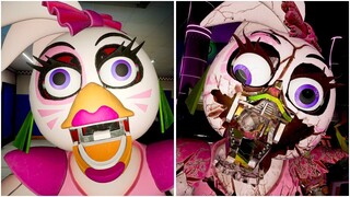 What happens if Gregory attacks Chica vs Broken Chica - FNAF Security Breach