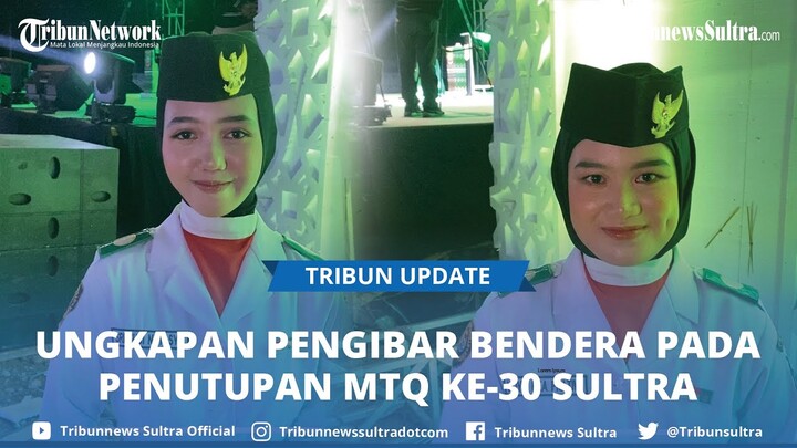 Siswa SMA di Konut Bangga dan Haru Jadi Pasukan Pengibar Bendera MTQ ke-30 Sultra di Konawe Utara