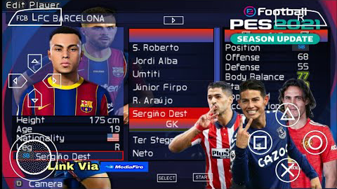 PES 2021 PPSSPP Chelito V8.2.0 Android Offline Update Real Faces HD & Latest Transfers Best Graphics