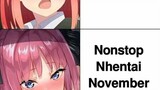 the top one is no nut November 💀